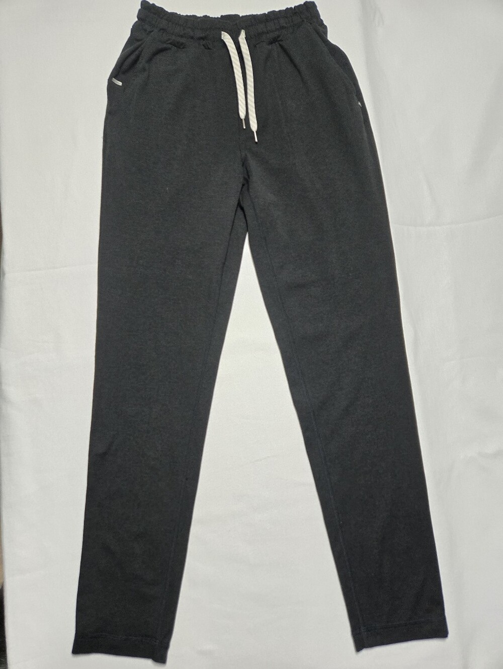Vuori Men's Ponto Performance Jogger Black Tapered Leg Drawstring sz XS